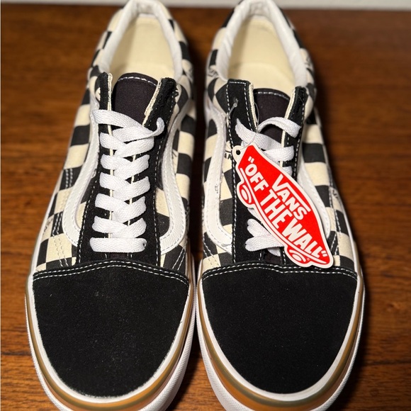 NWT Vans Checkerboard Stacked Platform Old Skool lace up shoe - Picture 2 of 6